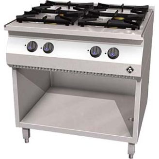 MKN 4-burner Gas stove - standing model 1363402