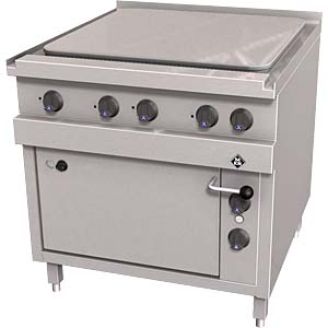 MKN 850-serie elektrisch doorkooktafel met oven chromen plaat 2023503A