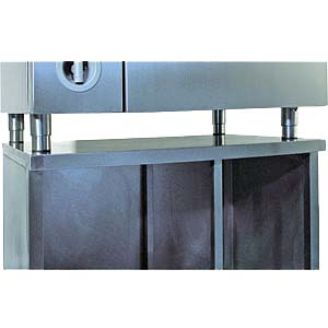 MKN mobile stainless steel three-sided closed frame 216250, 850 mm