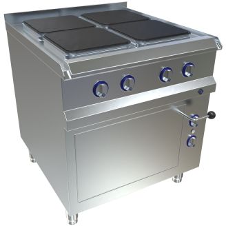 Cucina elettrica MKN a 4 fuochi con forno, Optima 850 nuova, 8EHEP084XXEB FlexPower