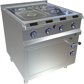 Piani cottura a induzione MKN Optima control 4 zone, forno, 8EHEI084DP5EB