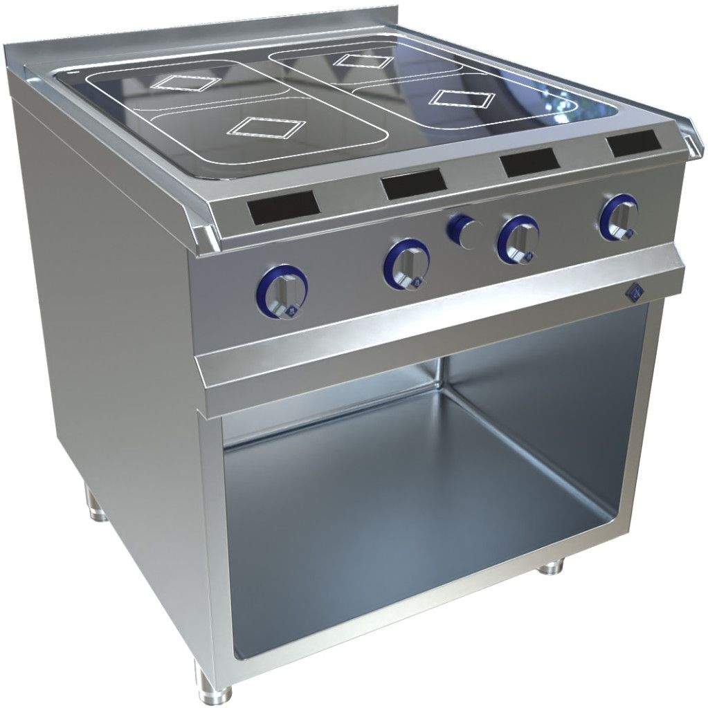 Piani cottura a induzione MKN con controllo Optima 4 zone, 32 kW, 8EHEI084DF8