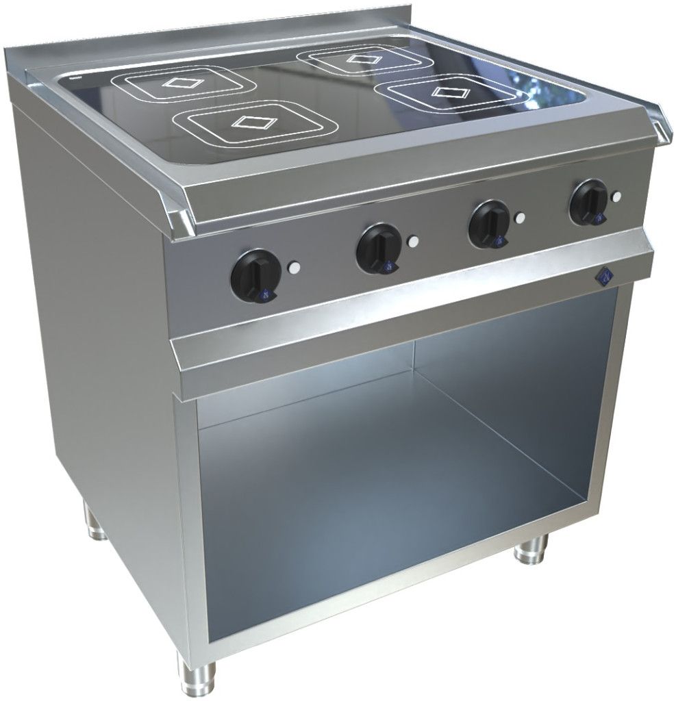 MKN inductiefornuis, 4 zones, 14 kW, 7EHEI084XP3