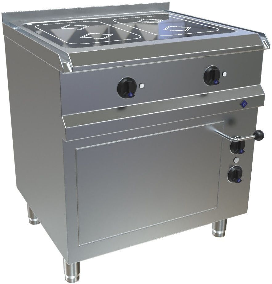 MKN inductiefornuis, oven, 2 zones rechthoek, 24.55 kW, 7EHEI082XF8BEB