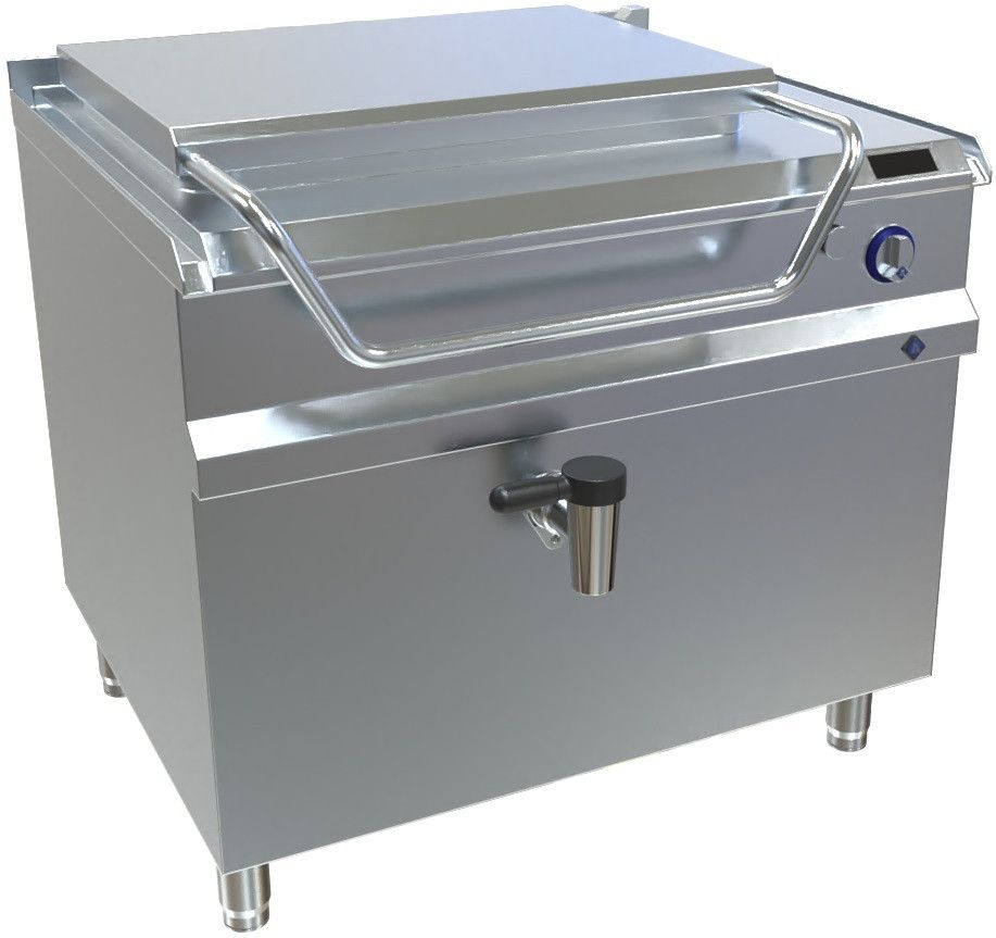 Padella elettrica MKN con supporto, controllo Optima, 100 L, 8EPST023DF
