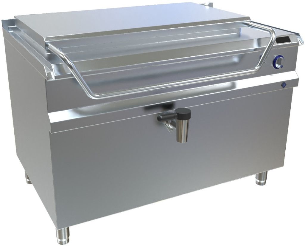 Padella elettrica MKN con supporto, controllo Optima, 100 L, 8EPST032DF