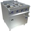 Cucina a gas MKN a 4 fuochi con forno a gas 27,7 kW, 4 fuochi