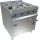 MKN 4-pits gasfornuis 19,6kW met elektrische oven 5,4kW, 4 branders