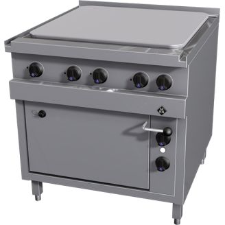 MKN 850-serie elektrisch doorkooktafel met oven, stalen plaat, 2023503