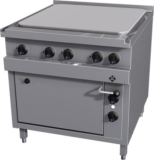MKN 850-serie elektrisch doorkooktafel met oven, stalen plaat, 2023503
