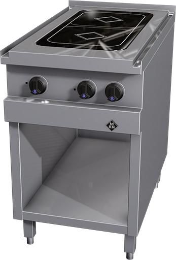 MKN 2-zone ceramic cooking table - standing model 2023409