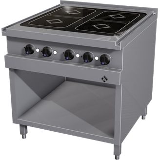 MKN 4-zones inductie kooktafel - staand model 2023105
