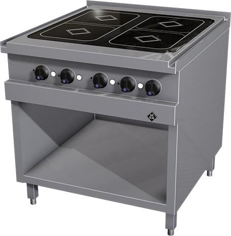 MKN 4-zones inductie kooktafel - staand model 2023105