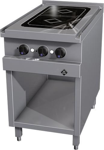 MKN 2-Zonen-Flächen-Induktionskochtisch - stehendes Modell 2023107