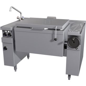 MKN elektrische braadslede 2/1 GN, 80 L, handmatig kantelbaar