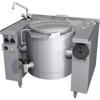 MKN elektrische kookketel 60 L (handmatig kantelbaar), mengkraan