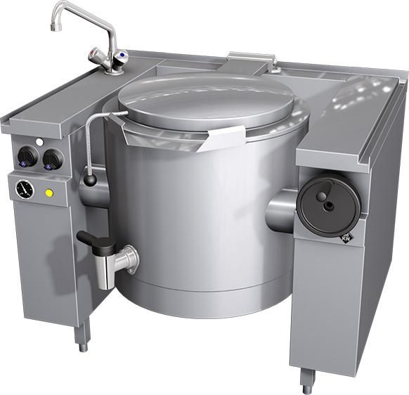 MKN elektrische kookketel 60 L (handmatig kantelbaar), mengkraan