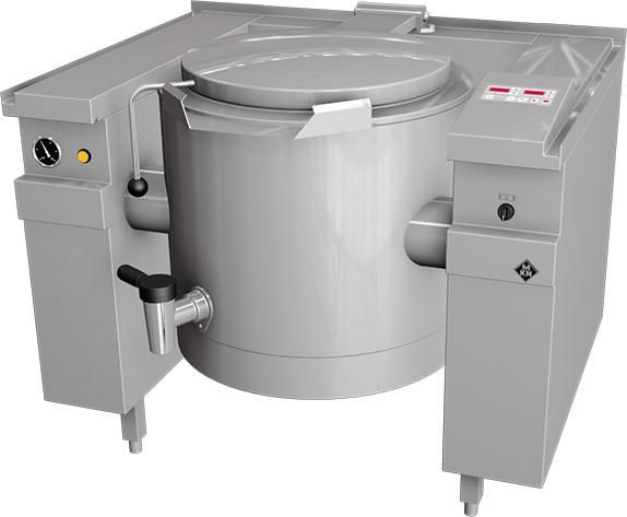 MKN elek. kookketel 60L (elek. kantelbaar & EcoControl), mengkraan