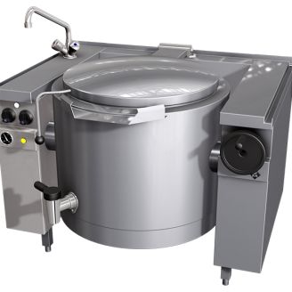 MKN elektrische kookketel 100 L (handmatig kantelbaar), mengkraan
