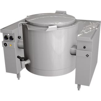 MKN elektrische kookketel 150 L (elektrisch kantelbaar), mengkraan
