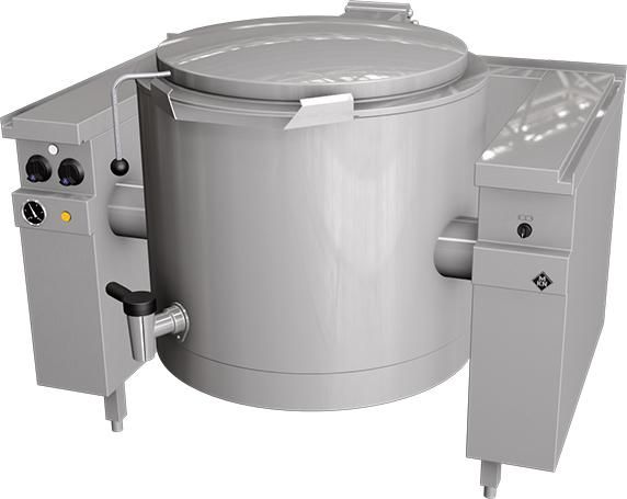 MKN elektrische kookketel 150 L (elektrisch kantelbaar), mengkraan