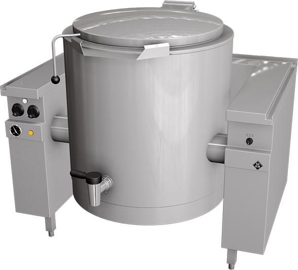 MKN elektrische kookketel 200 L (elektrisch kantelbaar), mengkraan