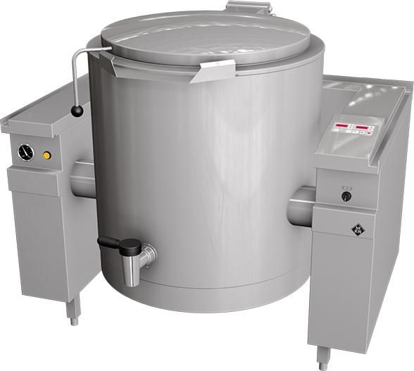 MKN elek. kookketel 200 L (elek. kantelbaar & EcoControl), mengkraan