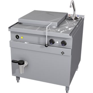 MKN elektrische kookketel 130L, 2x 1/1GN 200 mm, mengkraan