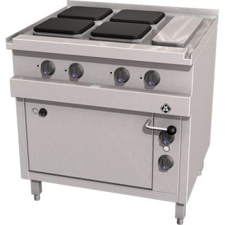 MKN 4-plaats elektrisch fornuis met oven, 2123203