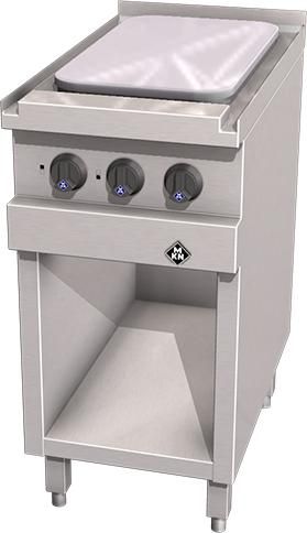MKN elektrische doorkooktafel, chromen plaat, 2123504A