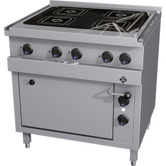 MKN 4-zones keramisch fornuis met elektrische oven, 2123403