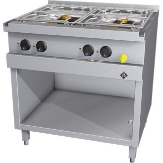 MKN 4-pits Gas kooktafel - staand model 2163402