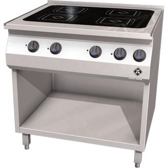 MKN 4-zones keramische kooktafel - staand model 1323402