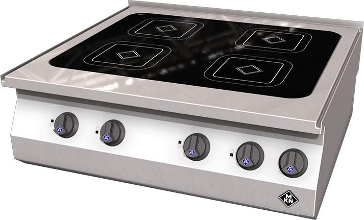 MKN 4-zones keramisch kooktafel - tafelmodel VITRO, 1223402