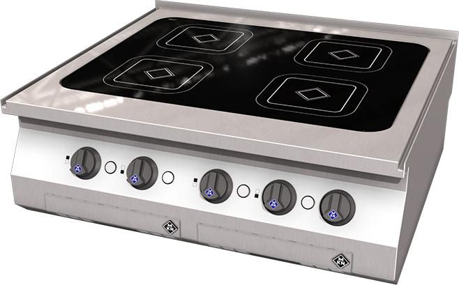 MKN 4-zone induction cooking table - table model 1223103