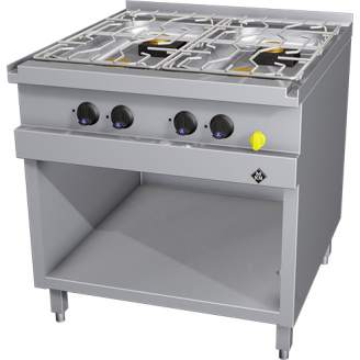 MKN 4-pits Gas kooktafel - staand model 2063402